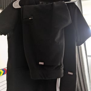 Figs Black Scrub Set Size Large